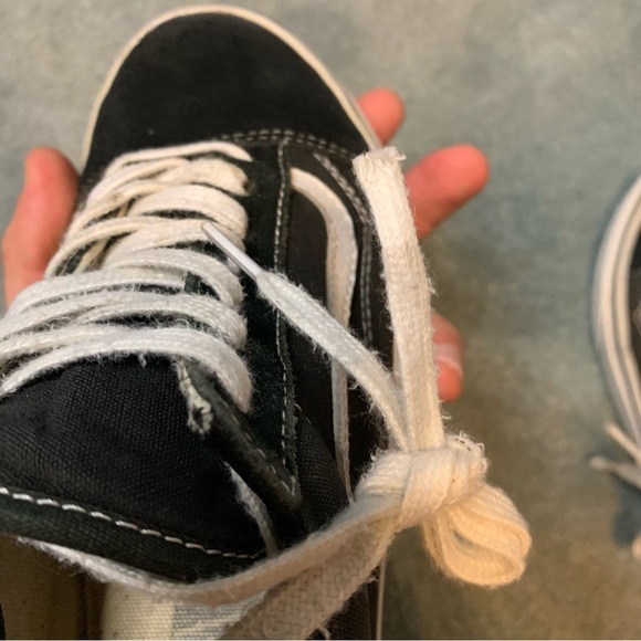 VANS Old Skool Classic Black / White Low Top Women’s Size 7.5 Men’s 6 Preowned - Picture 15 of 16